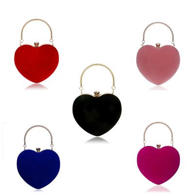 China Wholesale Custom Logo Design New Women's Clutch Fashion Heart Daily Life Sellers Ladies Party Bag 2022 Luxury Wedding Evening Clutch Bags For Women for sale