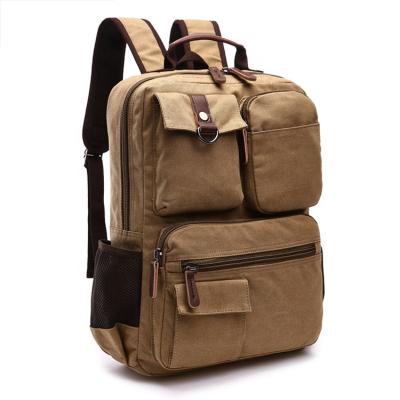 China New Arrival Waterproof Travel Canvas Genuine Leather Duffel Bag For Men for sale