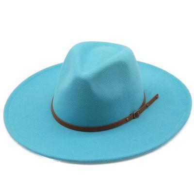 China New Picture Pattern High Quality Winter Printing Wool Felt Formal Women's Fedora Hat for sale