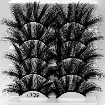 China 2021 Deep Fluffy 5D Fluffy 25mm Customized Seller Boxes Packaging Boxes Lengthened Thick Eyelashes 25mm Mink Eyelash for sale