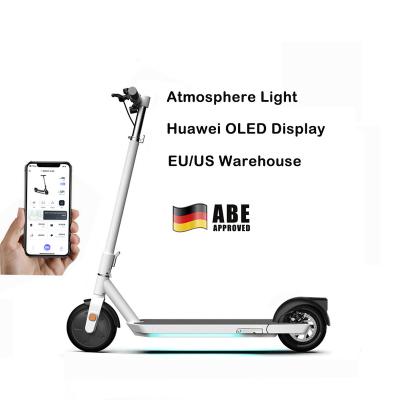 China 1' Quick Fold Double Brake LCD Display OKAI EU/USA Warehouse 8.5 Inch Tire Electronic Smart Electric Scooter 250W/MAX 500W Long Range Scooter Adult for sale