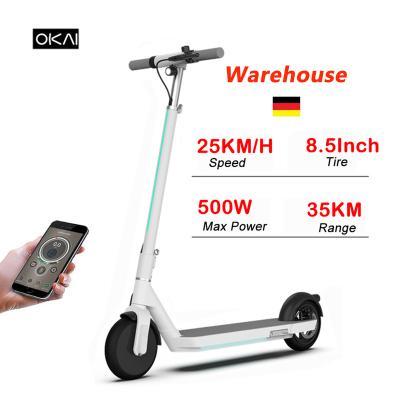 China EU /USA OKAI Warehouse OKAI Warehouse Electrico Adult 36V 9.8AH 250W Collapsible Foldable Electric Scooter for sale