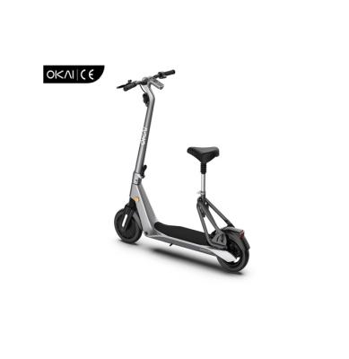 China OKAI ES500A electric scooter wholesale hot cheap good quality 350W tire foldable with chair for sale