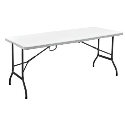 China Modern Outdoor HDPE Blow Molding Folding 180cm Cheap Plastic Table for sale