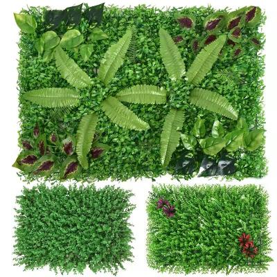 China Modern Wholesale Decorative Plant Quality Factory Wall Lawn Simulation Artificial Flower Green Grass for sale