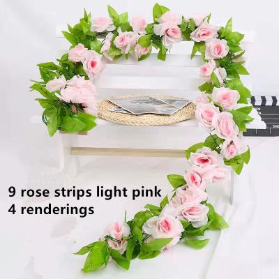 China New Design Modern Factory Wholesale Price Artificial Rose Rattan Outdoor Flower for sale