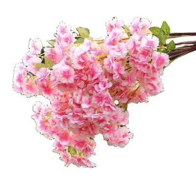 China Modern Hot Silk Branch Cherry Blossom Artificial Flower Branches Plants And Flowers Sale for sale