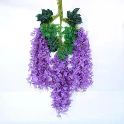 China Artificial Flower Wisteria Plastic Hot Selling Simulated Flower For Wedding Decoration for sale