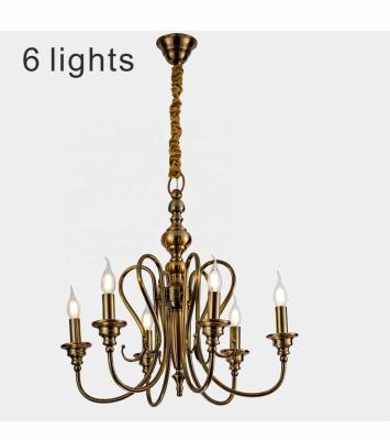 China 6 Lights New Product Modern Luxury Modern Hotel Lobby Villa Decoration Chandelier LED Hotel Pendant Light Restaurant for sale