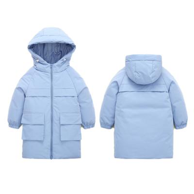 China Breathable Children's Winter Down Thick Long Sleeved Winter Cotton Faux Fur Coat New Products for sale