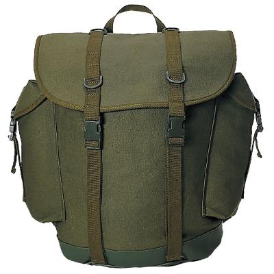 China German Canvas Waterproof Military Army Rucksack Travel Camping Rucksack Combat Mountaineer Backpack for sale