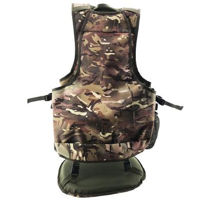 China Outdoor Multiple Pockets Tactical Camouflage Turkey Military Hunting Vest With Padded Cushion DX200014 for sale