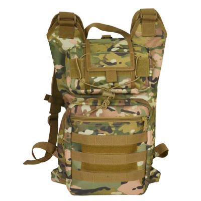 China Good Quality 600D Camouflage Tactical Hydration Daypack Water Bladder Rucksack Military Bag LKE17021 for sale