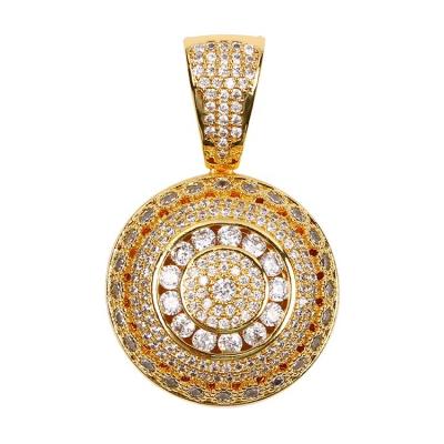 China Hiphop Personalized Street Custom Gold Plated Fashion Hollow Jewelry Pendant for sale