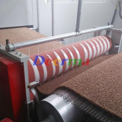 China Op maat gemaakte PVC spoel mat machine met 55 rpm schroef snelheid en 120 mm schroef diameter Te koop