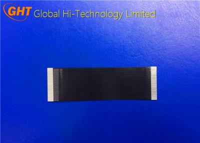 China Custom 1 mm Ribbon Cable FFC Jumper Cable Black Insulation TI Type for sale