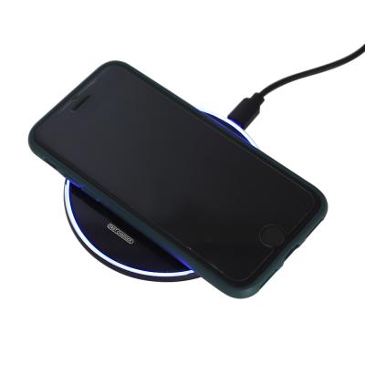 China New LED Rim Glowing Qi Wireless Phone Charger Pad Cell Phones for iPhone, Android Smart Phones for sale