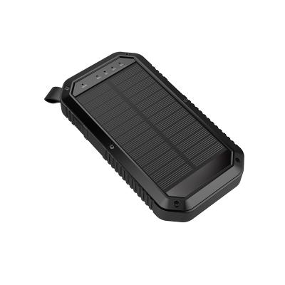 China Hot Selling Army Quality Solar Power Bank 8000mah Solar Power Bank Waterproof Charger with Camping Lights and 3 USB Output Power for sale