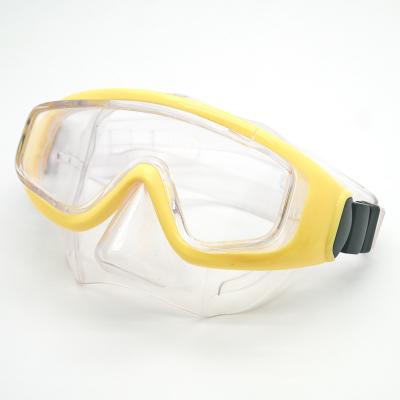 China China New Generation Two Windows Anti Fog Full Face Snorkeling Mask With Breather Yellow Bag Camera Kids Waterproof Accessories for sale