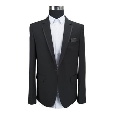 China New Fashion Anti-wrinkle 2021 Formal Fashion Men's Casual Blazer Knit Suits for sale