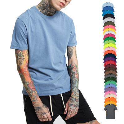 China Anti-Wrinkle Dtg Short Sleeve 100% Cotton Heat Transfers Embroidered Logo Screen Custom Printing Men's T-shirts for sale