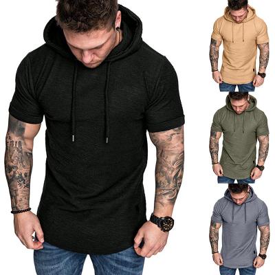 China Custom Color Logo Men Gym Sports Fitness Light Hoodies Streetwear Plus Size Solid Anti-wrinkle for sale