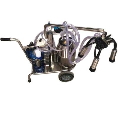 China Single Farms Buffalo Milk Machine Vacuum Pump Bucket Dairy Milking Machine For Sale for sale