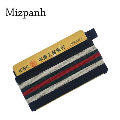 China Minimalist Fashion Super Slim Elastic Credit Card Mini Wallet Holder for sale