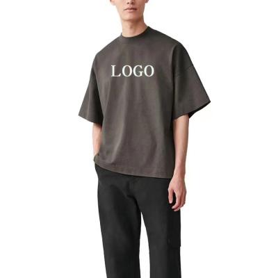 China Anti-Shrink New fashion 100% cotton men's t-shirts custom printed logo blank solid color shirts sports oversized t-shirt with logo for sale