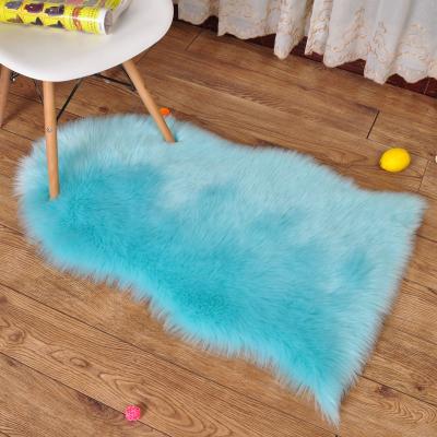 China China Good Quality Sheepskin Faux Fur Blanket Faux Fur Rugs Faux Fur Blanket Non-slip Living Room Rugs Wool Supplier for sale