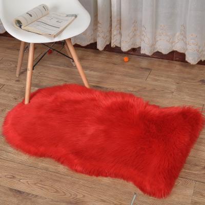 China Sale Carpet Blankets Living Room Faux Fur Blanket Home Decor Faux Fur Non-slip Warm Carpet for sale