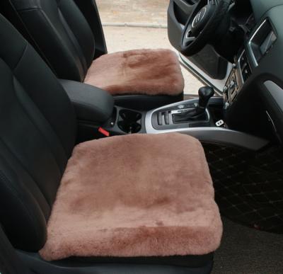 China Eco-friendly Factory Genuine Lambswool Shorts Car Accessories Car Supplier Interior Cushion Covers Wool Fur Car Cushion Short Cove for sale