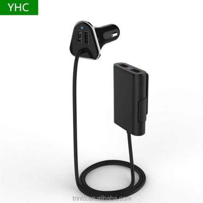 China New mobile phone instruments 4 USB 6.8A passenger car phone chargers for mobile phone for sale