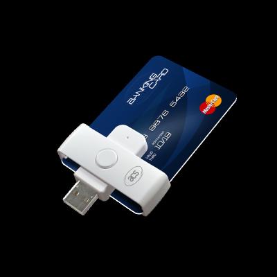 China Solution for Banking and Type-A Standard CCID-Compliant Smart Card Slot Payment PC/SC USB e-Government Reader Writer 1 Normal Card Slot for sale