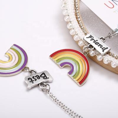 China China Latest Best Friend And Couple Series Metal Necklace Cute Sweater Necklace Gift for sale