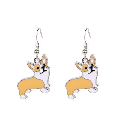 China World Custom Small Dog Fashion Earring Designs New Patterns Animal Earrings for sale