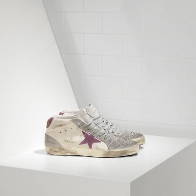 China Fashion Trend MI Goldens Sneakers Gooses STAR in Pelle e Stella in Dirty Camoscio PINK WHITE STAR Shoes for sale