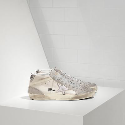 China Fashion Trend MI Goldens Sneakers Gooses STAR in Pelle e Stella in Camoscio WHITE SILVER STAR Dirty Shoes for sale