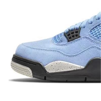 China Cushioning Original Quality AJ 4 Basketball Shoes 4 Union College Blue What Black Cement Mens Womens Sneakers Bred Sports Trainer for sale