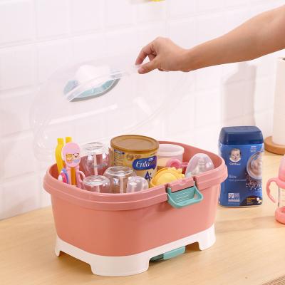 China High Quality Viable Baby Bottle Storage Box Easy Carry Disassembly Strong Bearing Bottle Storage Box for sale