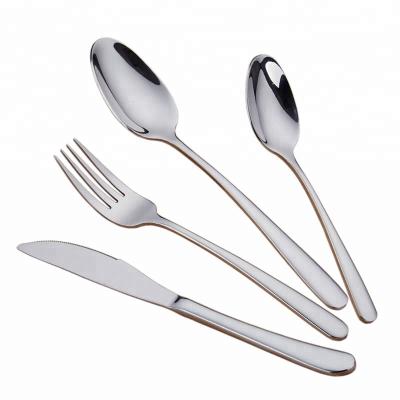 China Sustainable Fast Delivery Mirror Polished Flatware Set Service for 4, Include Knife/Fork/Spoon 18/8 Stainless Steel Cutlery Set for sale