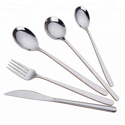 China Sustainable Wholesale Flatware Set Stainless Steel Material Korea 18/8 Metal Cutlery Set for sale