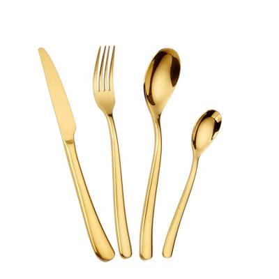 China Sustainable Luxury Flatware Restaurant Hotel PVD Gold 18 Coating / 0 Set Flatware Stainless Steel Restaurant Marble Flatware for sale