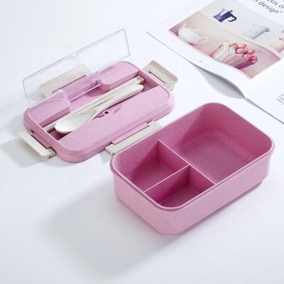 China Factory Direct Sale Eco Sustainable Custom Biodegradable Plastic Material Bento Lunch Box For Kids for sale