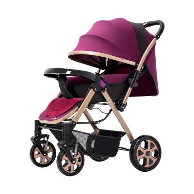 China Multifunctional Purpose Luxury Baby Stroller 3 in 1 Baby Stroller Mommy Travel System One Landscape Baby Stroller Hot Hand Folded Aluminum High View for sale