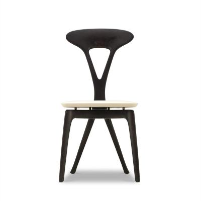 China Stable structure of legs uplostered by simple modern natural furniture dining side chair walnut wood top trong non-slip pads for sale