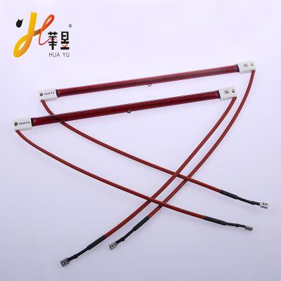 China Quartz Ruby Infrared Halogen Heating Glass Tube for sale