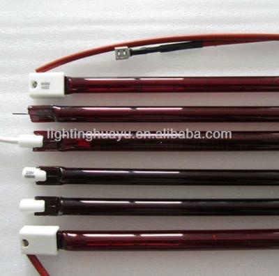 China 1KW/2KW Ruby Quartz IR Heating Glass Lamp for sale