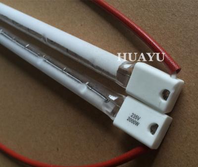 China White Quartz Reflector Halogen Glass Infrared Lamp 400V 2500W/3000W 380V for sale