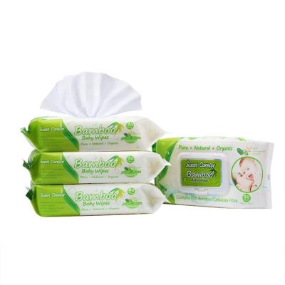 China 80pcs Soft And Soft Organic Bamboo Custom Wipes for sale